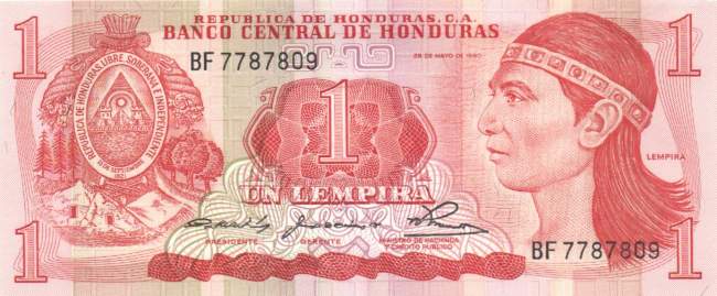 1 Lempira 29.5.1980